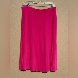 Pink J. Crew Pleated Skirt